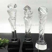 Atacado de alta qualidade barato personalizado troféu troféu de cristal